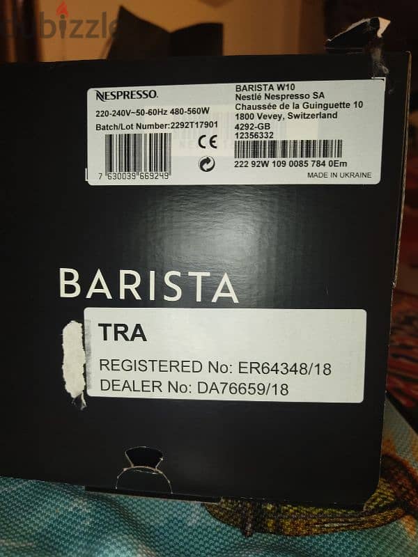 Nespresso Barista 4