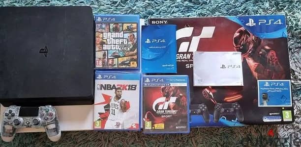 Sony PS4 Slim 1TBٍٍ - بلاى ستيشن 4