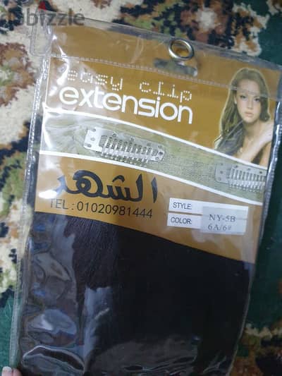 اكستنينشن شعر طويل يشبه الطبيعي قابل للكوي والصبغ لونه
