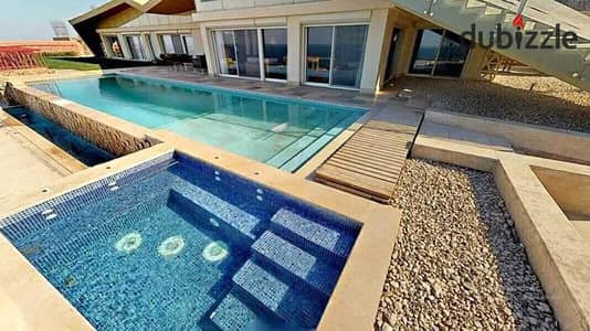 Detached villa with pool, fully finished and ready for viewing, for sale in Monte Galala - Ain Sokhna, with installments over 8 years