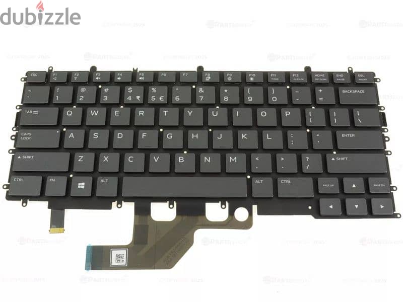 Laptop Keyboard for DELL Alienware M15 R2 , M15 R3, Per-Key RGB