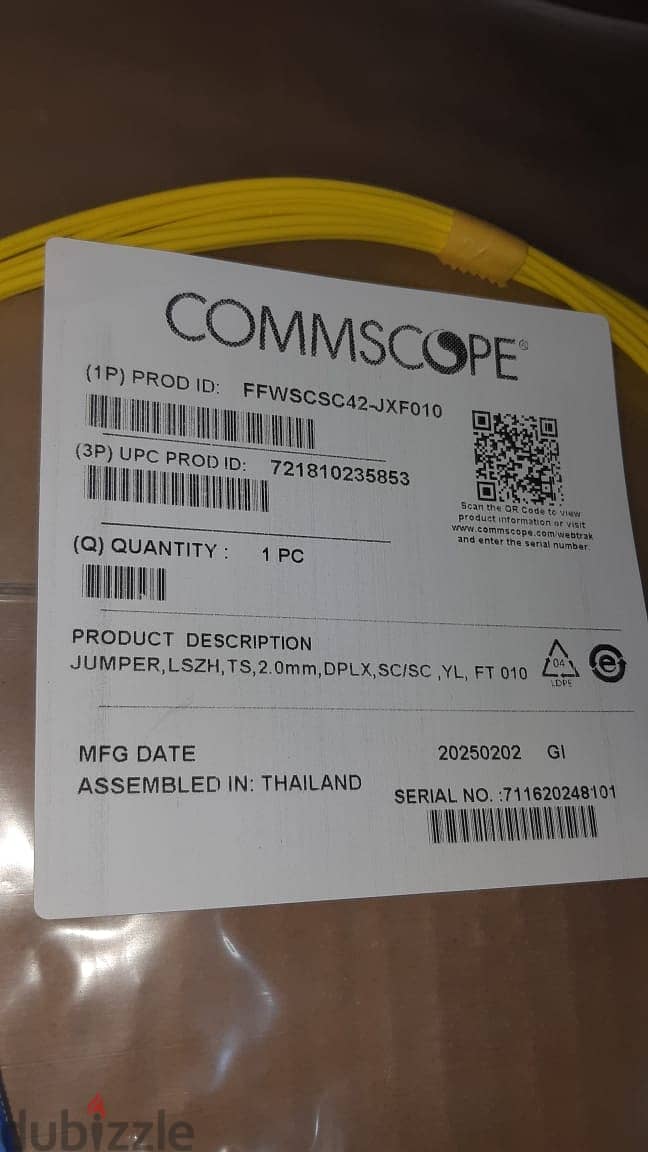 Fiber Patch Cord SCSC, 3m 1
