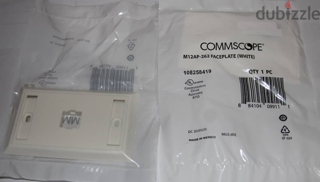 Commscope US Type Faceplate 2