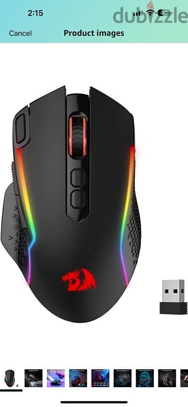 Redragon M810 Pro Wireless Gaming Mouse  وارد امريكا بالعلبة