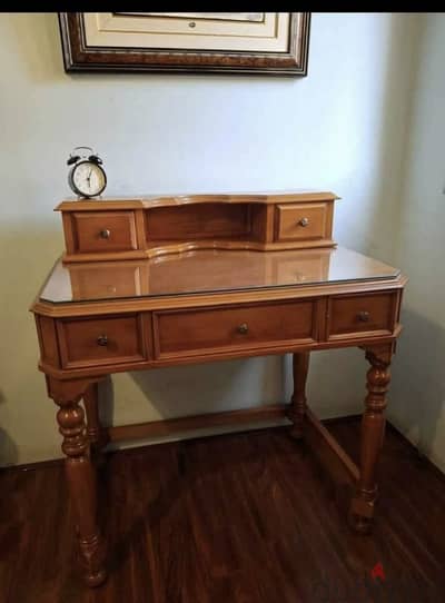 desk table مكتب خشب زان