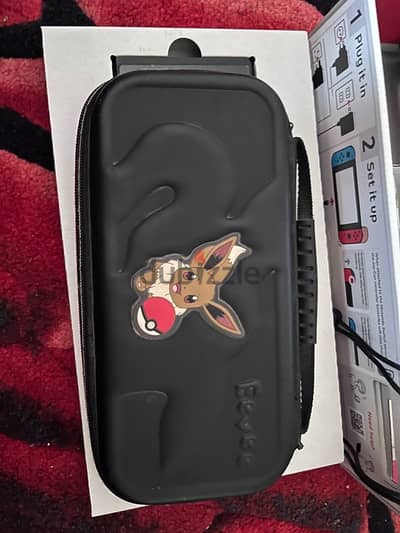 Nintendo switch with power bank, case and screen protector