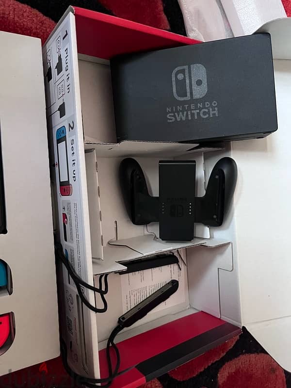 Nintendo switch with power bank, case and screen protector 3