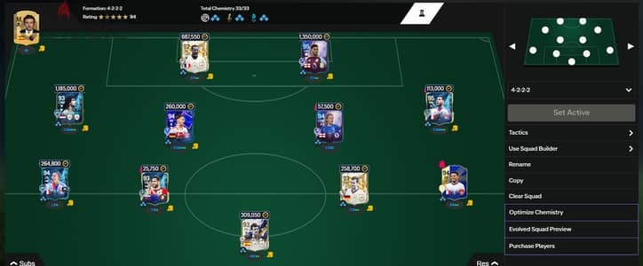 FC 25 94 Rated Account حساب فيفة