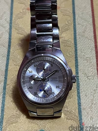Guess stainless steel watch for men