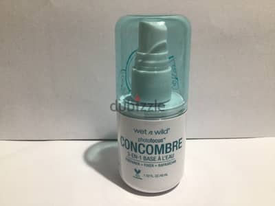 Wet n Wild Photofocus Cucumber 3-in-1 Primer Water ومثبت للمكياج ومنعش
