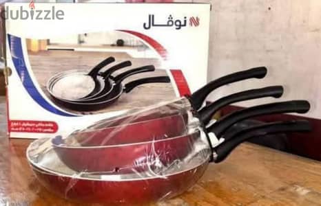 طقم ٤ طاسات جرانيت من نوفال مقاس ١٦/٢٠/٢٤/٢٨ جديد  ب٨٥٠ ج