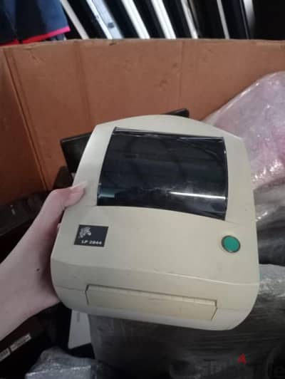 طابعة باركود zebra2844 لشركات الشحن ومحلات الذهب