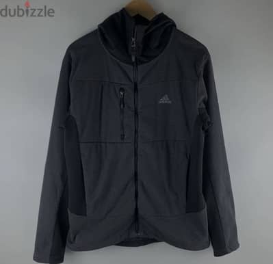 Mens adidas G75223 Mens Hiking Melange Fleece Hoodie grey Sz L $ 110