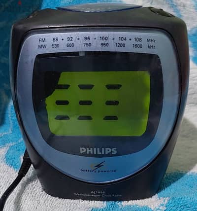 راديو وساعه ومنبه فيلبس Philips Radio