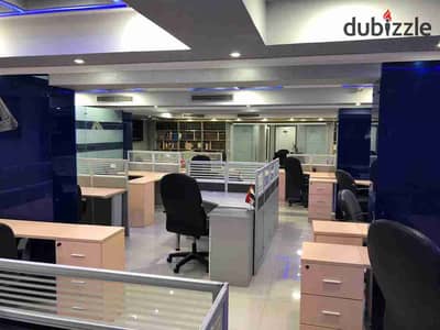 Luxurious furnished office for rent licensed 350sqm on Al Nasr Main Street