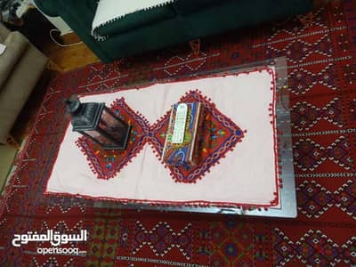 طرابيزة انتريه اتنين دور من الزجاج والاستل ستيل