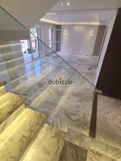 Luxury semi furnished duplex with garden for rent in hyde park compound new cairo