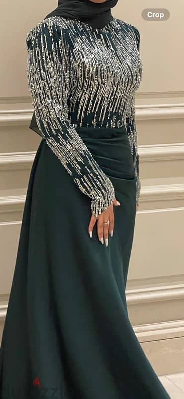 emerald green فستان سواريه