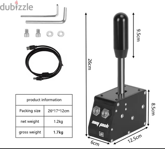 simjack sequential  shifter for pc with 3d printed mounting plate 1