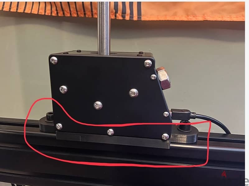 simjack sequential  shifter for pc with 3d printed mounting plate 4