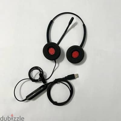 2 VBet VT6300 Pro GNQD Dual Headset with USB, Black Headphones