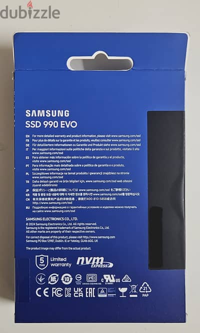Samsung 990 EVO 2TB NVME SSD 2280 جديد 2 تيرا