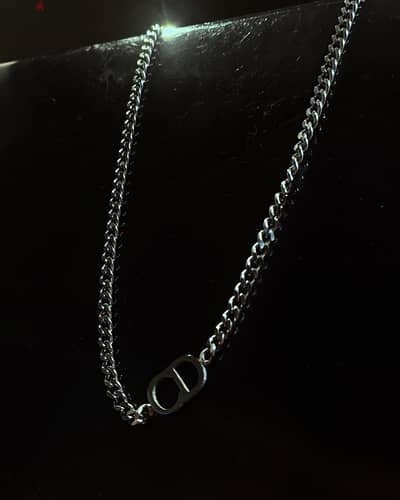 men silver necklace سلسه فضه رجالي عيار ٩٢٥ إيطالي