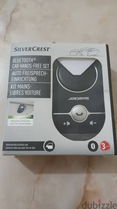 سماعةومايك بلوتوث جديدة بالعلبة ومعاها شاحن silver crest