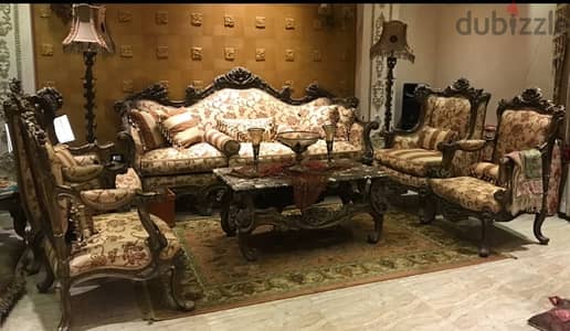 صالون خشب دمياطي فاخر