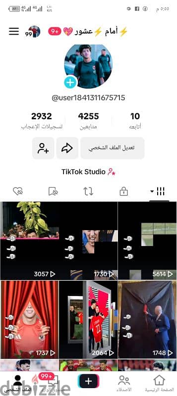 حساب تيك توك 4k