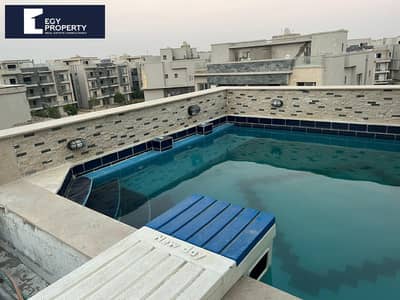 Penthouse With a Private Pool For Sale in Installments in Galleria Moon Valley - New Cairo