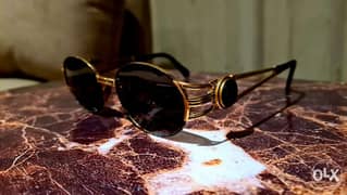 FENDI vintage Sunglasses 1990 Black/Gold نظارة شمس