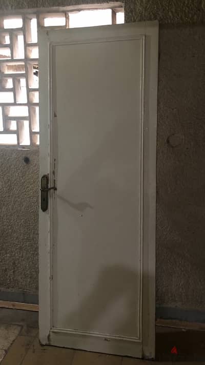باب خشب أوضة بدون حلق
