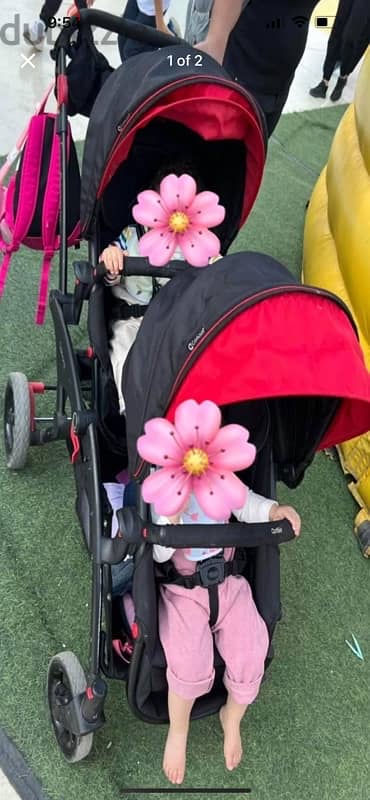 Contours Twin Stroller 1