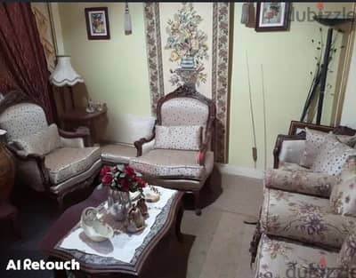 صالون خشب زان لم يستعمل بحالته كالجديد