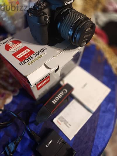 Canon EOS 2000D | كاميرا احترافية بحالة زيرو + هدايا أصلية قيّمة