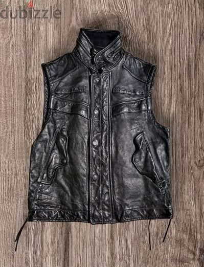original new Ralph lauren polo leather vest