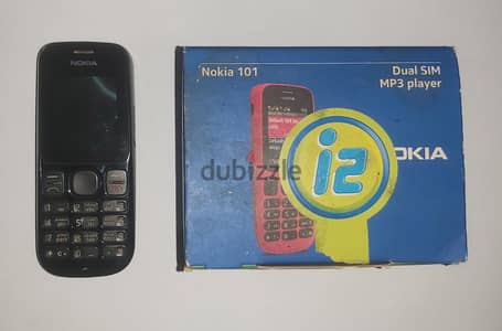 موبايل Nokia 101 أصلي (هندي) بشريحتين بعلبته وبكل حاجته حالة ممتازة