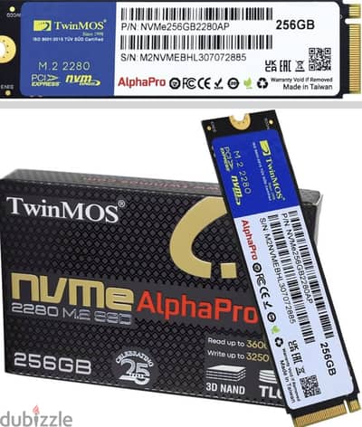 Ssd m2 256 جديد