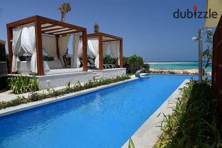 Chalet for sale 116m in Tilal Al Ain Sokhna - Fully finished by the sea - Installments over 8 years
