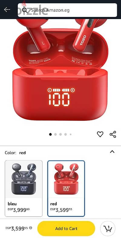 TOZO T21 Wireless Bluetooth In-Ear Headphones