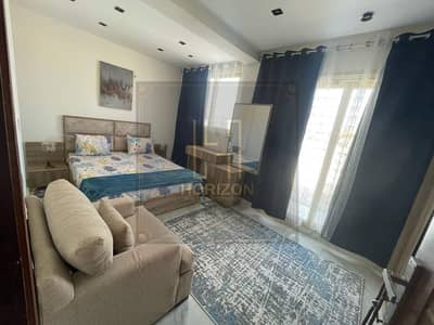 lowest price furnished studio with roof  for rent in stone residence compound New Cairo