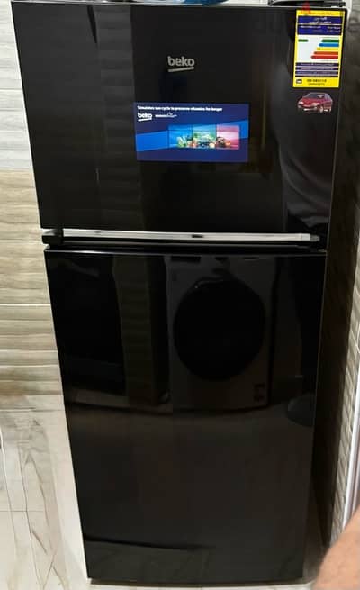 ثلاجة بيكو نوفروست 430 لتر - لون أسود أنيق (Beko No Frost RDNE430K12B)
