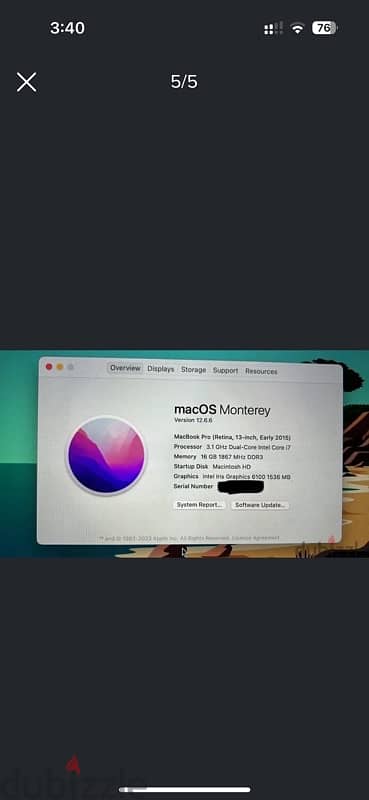 Macbook Pro Retina, 13-inch, Early 2015