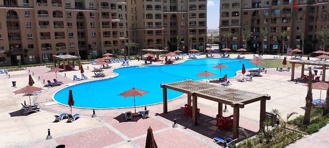 شاليه لقطه للايجار في قريه اكوا فيو أمام مارينا 1