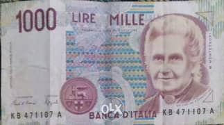 عملات نادرة 1000 ليرة ايطالي 0