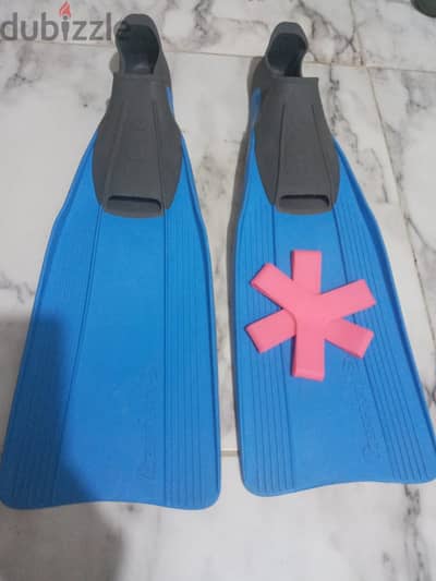 Used Chris fins size 37-38 + Lock