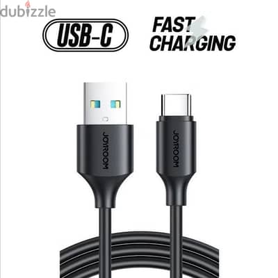 JOYROOM  3A USB To USB C Fast Charging Data Cable 1m Black