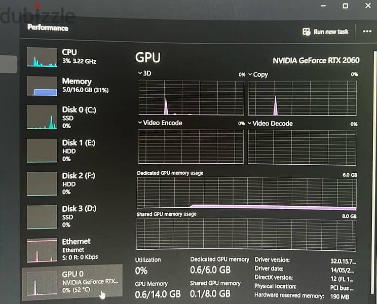 Gaming & Workstation PC – Ryzen 5 2600 + RTX 2060 3