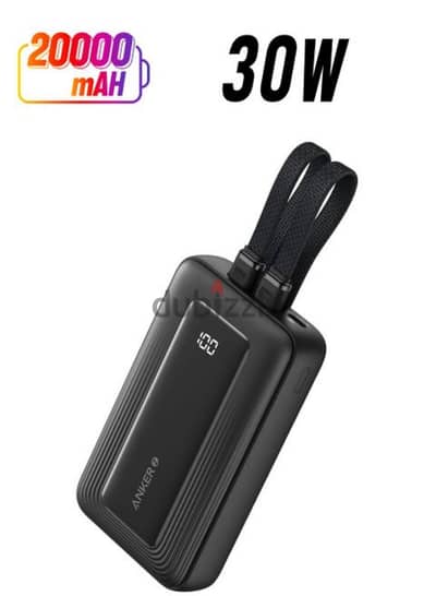 20000 mAh Zolo Anker Power Bank lightning and type C أنكر أصلي 30وات